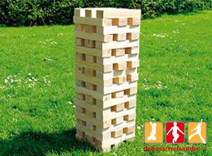Reuze Jenga Inspiratie voor uw seizoensopening   De Feestverhuurder